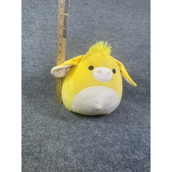 Squishmallow 11" Gavny Donkey yellow 2023 easter plush yellow Pre-owned - Picture 6 of 16